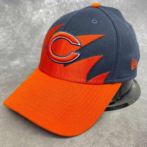 Chicago Bears New Era Sharktooth 39Thirty Medium/Large FlexFit Hat Cap Modern - Picture 2 of 12